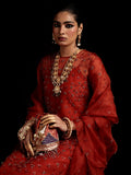 Hussain Rehar Luxury Pret'23 Organza Embellished Stitched 3-Piece Suit-Faia
