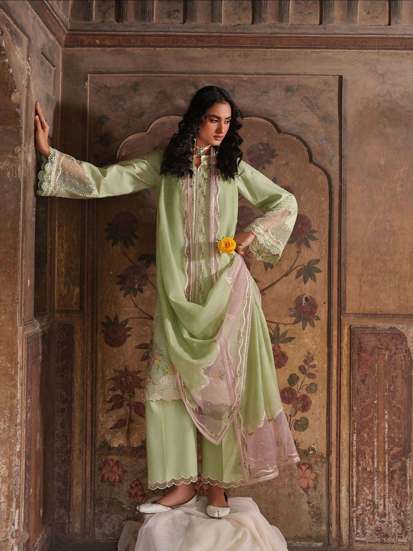 Binilyas Suroor Eid Pret'26 Lawn Embroidered Stitched 3-Piece Suit-243-A