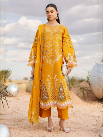 Parishay Shangrila Lawn Vol 2 Embroidered Unstitched 3-Piece Suit-ANG-02