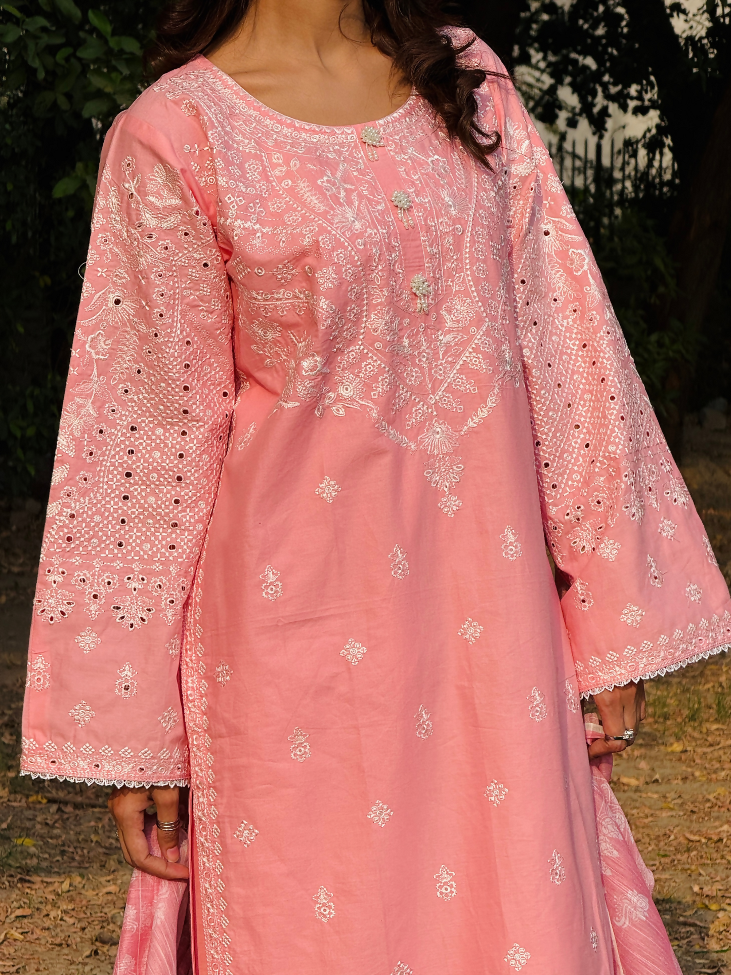 Siraphina Winter Cotton Embroidered Stitched 3-Piece Suit