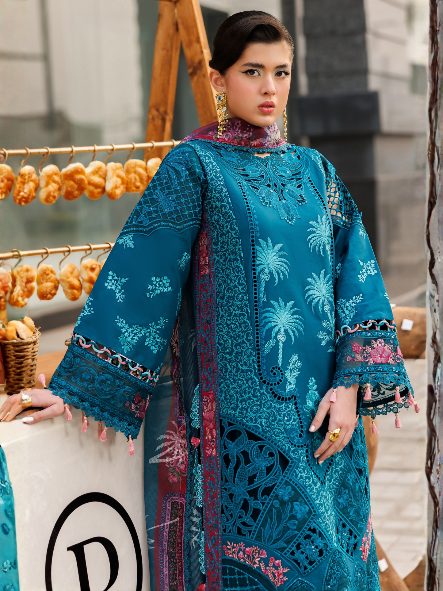 Parishay Monaco Luxury Lawn'26 Embroidered Unstitched 3-Piece Suit-MN-04