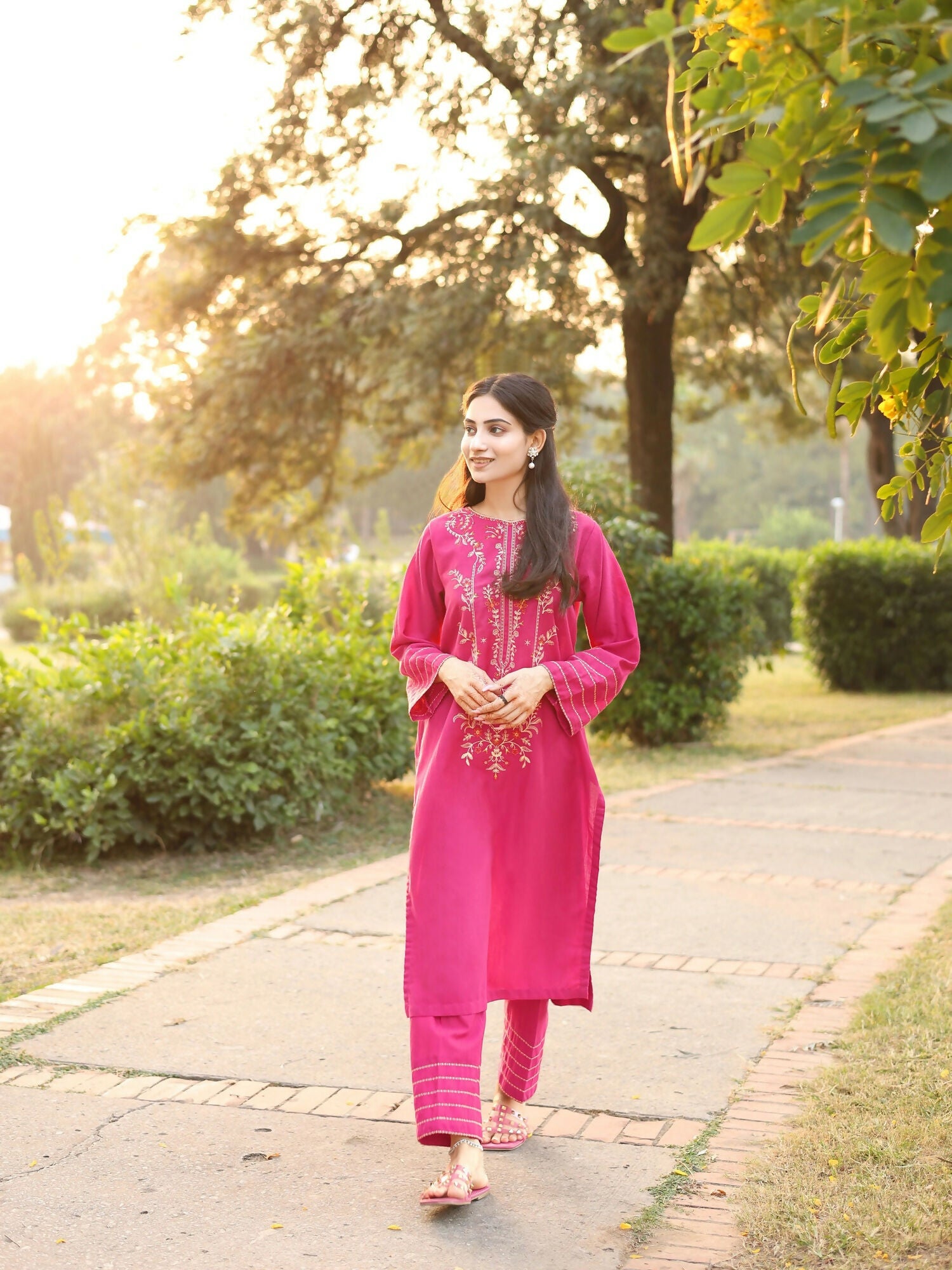 MAK Fashion Lawn Embroidered Stitched 2-Piece Suit-Mai