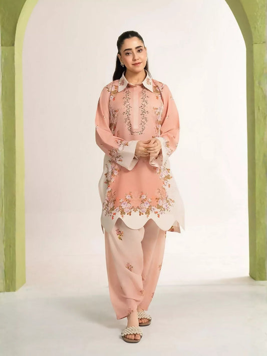 Panache Apparel Dear Summer Silk Lawn Printed Stitched Suit-Petal Play