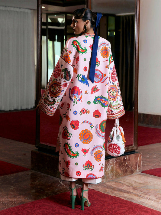 Jugnu by Hussain Rehar Summer Pret'25 Edit III Cotton Embroidered 2-Piece Suit-BARSHA