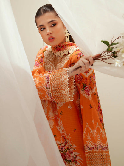 Binilyas Eres Bonita Viscose Embroidered Stitched 3-Piece Suit-1101-A