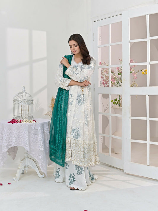 Ruby's Couture Chamak Dhamak Chiffon Embellished Lehenga-Fitoor