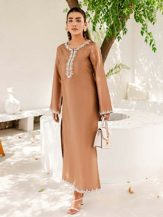 Allure By IH Cotton Embroidered Stitched 3-Piece Suit-Hazel