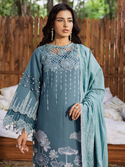 Parishay Winterwood Tales Khaddar Embroidered Unstitched 3-Piece Suit- WW - 04