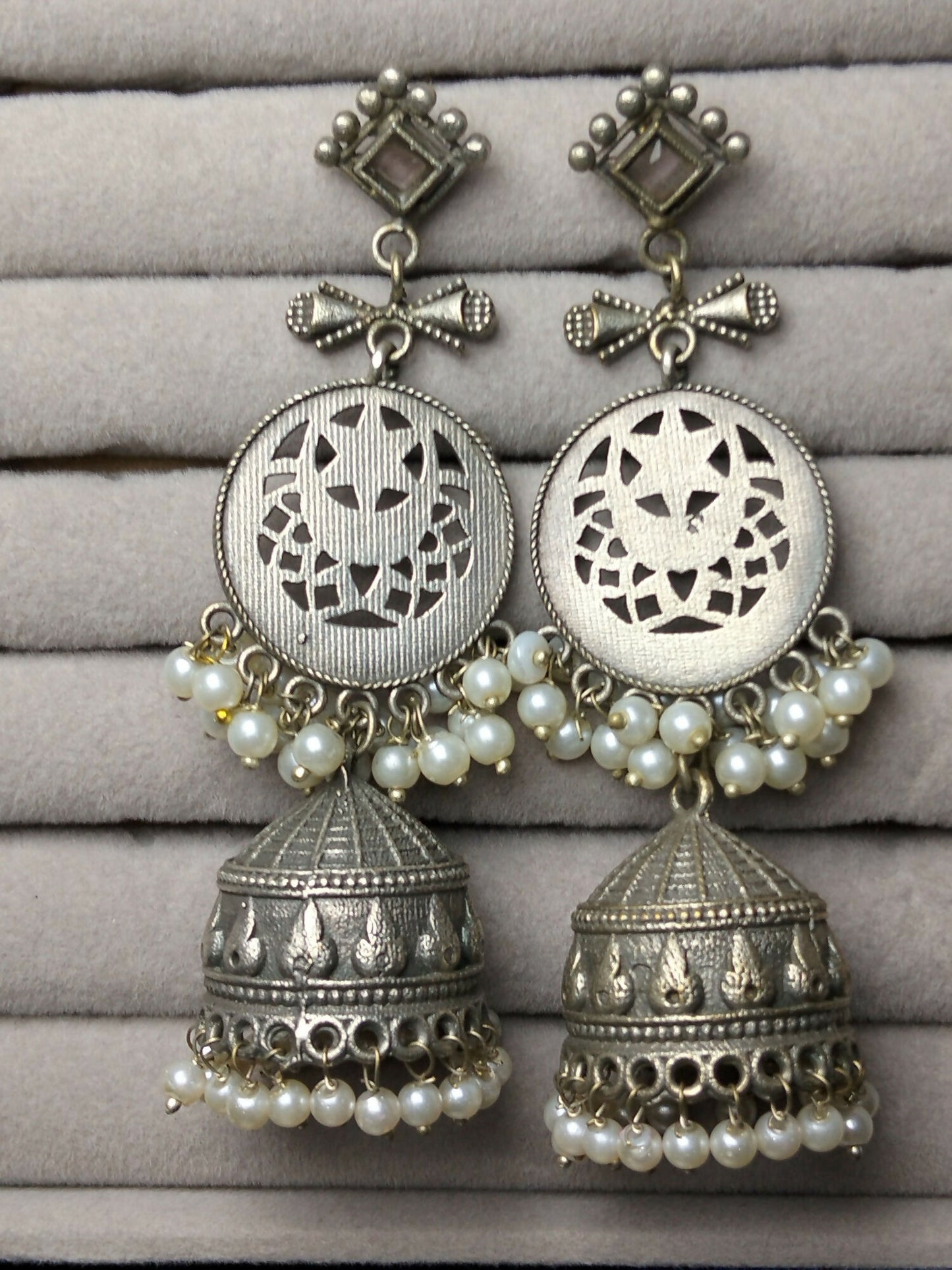 H&A Jewellery Oxidized Brass Handmade Earrings