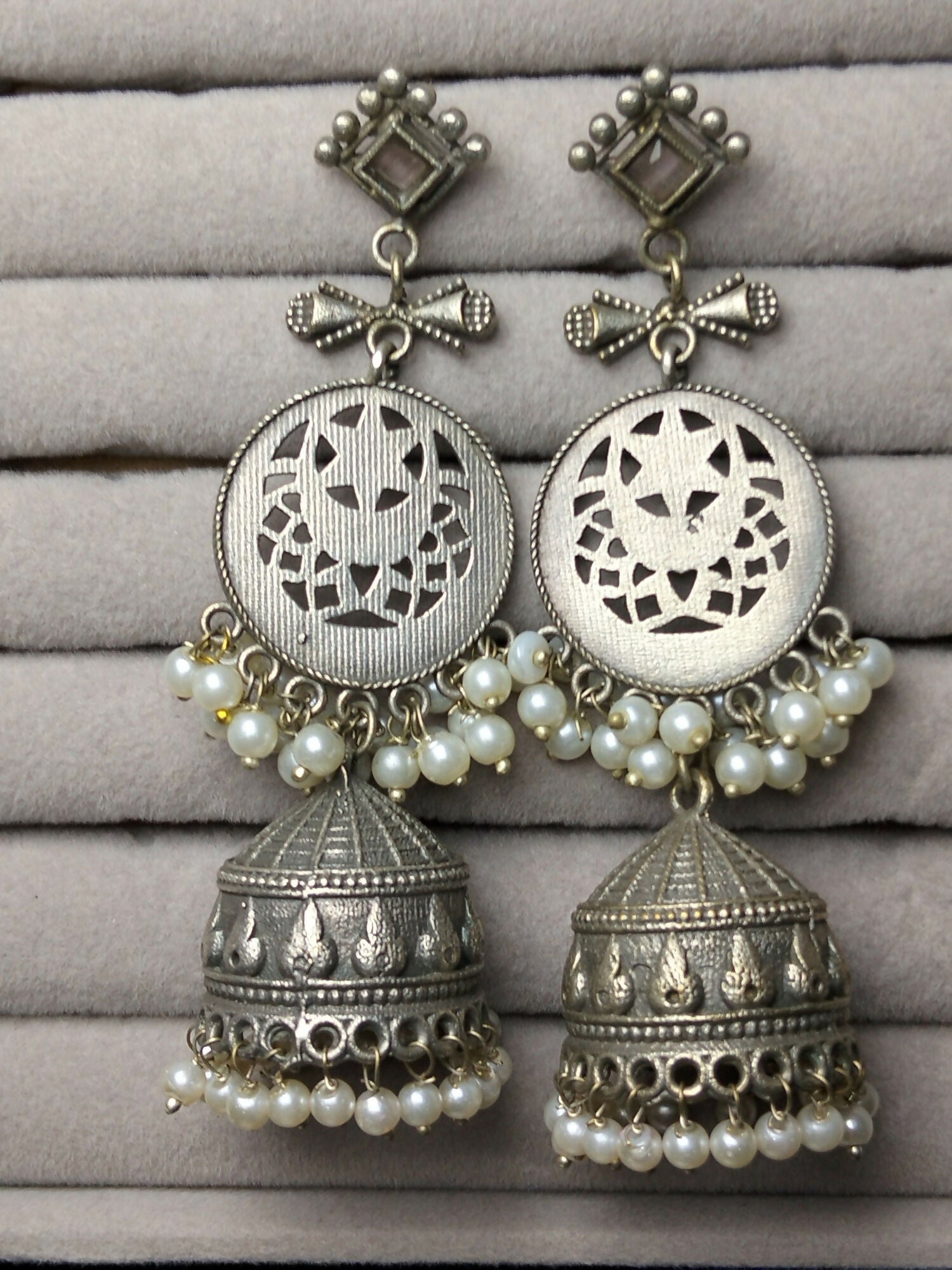 H&A Jewellery Oxidized Brass Handmade Earrings