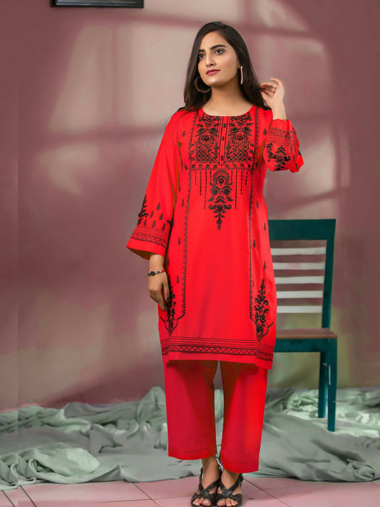MAK Fashion Lawn Embroidered Stitched 2-Piece Suit-Divine