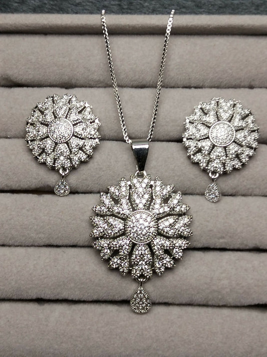 H&A Jewellery Stainless Steel Pendant Set