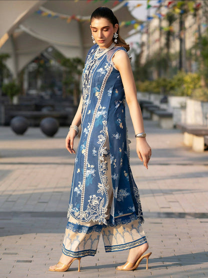 Mahnur Broadway Luxury Lawn'26 Embroidered Unstitched 3-Piece Suit-BW-003