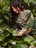 Mahnur Gulzar Viscose Embroidered Unstitched 3-Piece Suit - G - 05