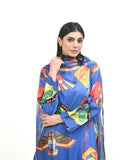 Imran Aftab Basant Mela Raw Silk Printed Unstitched 3-Piece Suit-IARP 03