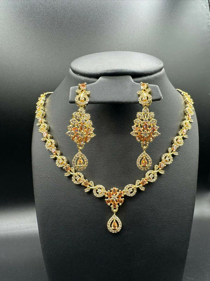 H&A Jewellery One Carat Gold Plated Jewellery Set