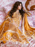 Mahnur Sophie Luxury Lawn Embroidered Unstitched 3-Piece Suit-Rosy