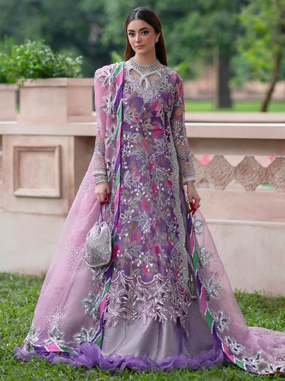 Parishay Ranibagh Luxury Formals Organza Embroidered Stitched 3-Piece Suit-Gulzaar