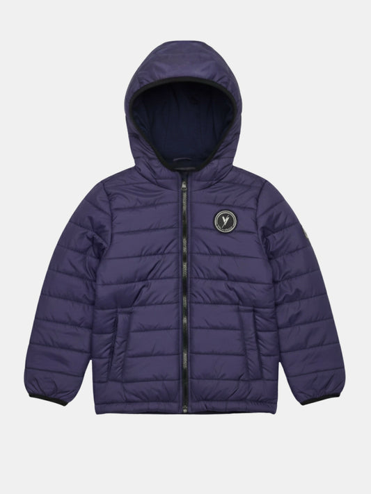 Velvour Full Sleeves Hooded Puffer Jacket-VJ81-A