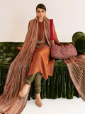 Hussain Rehar Chamak Damak Raw Silk Embellished Stitched 3-Piece Suit-Lesk