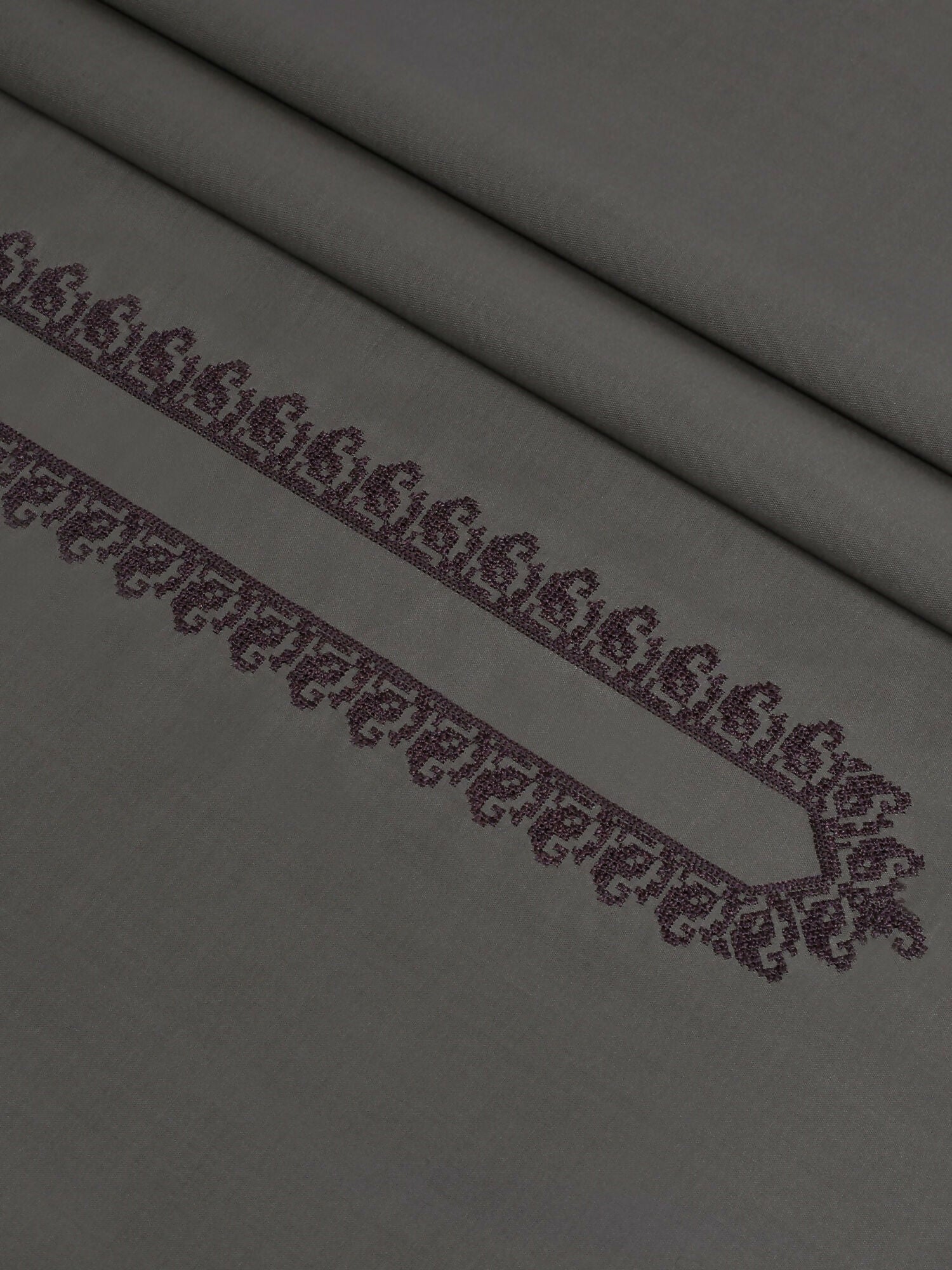 Cader Fabrich Men Embroidered Cotton Unstitched Shalwar Kameez-GTS-BE-006