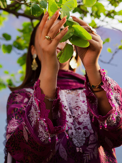 Parishay Rang e Sarma Khaddar Embroidered Stitched 3-Piece Suit-SAR-09