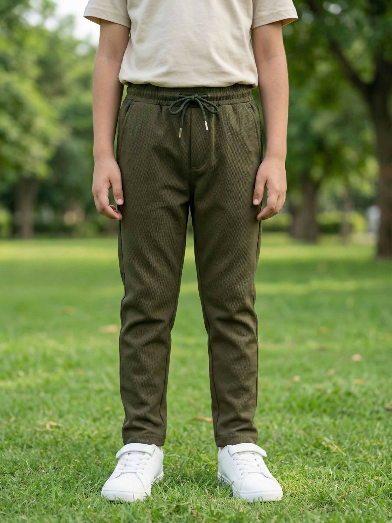 Velvour Imported Popcorn Trouser-VWT40-CT