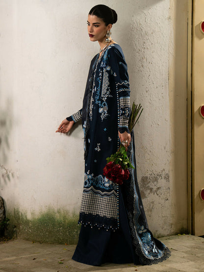 Binilyas Gulrukh Khaddar Embroidered Unstitched 3-Piece Suit-62-B