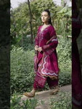 Binilyas Hazel Printed Embroidered Lawn Unstitched 3-Piece Suit-2078 - A
