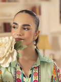 Naqsh Dune And Bloom Lawn Printed Unstitched 2-Piece Suit-Beryl Green-00139