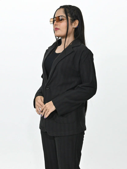 Jupiter Celebrity Self Textured Casual Pant Coat-14866