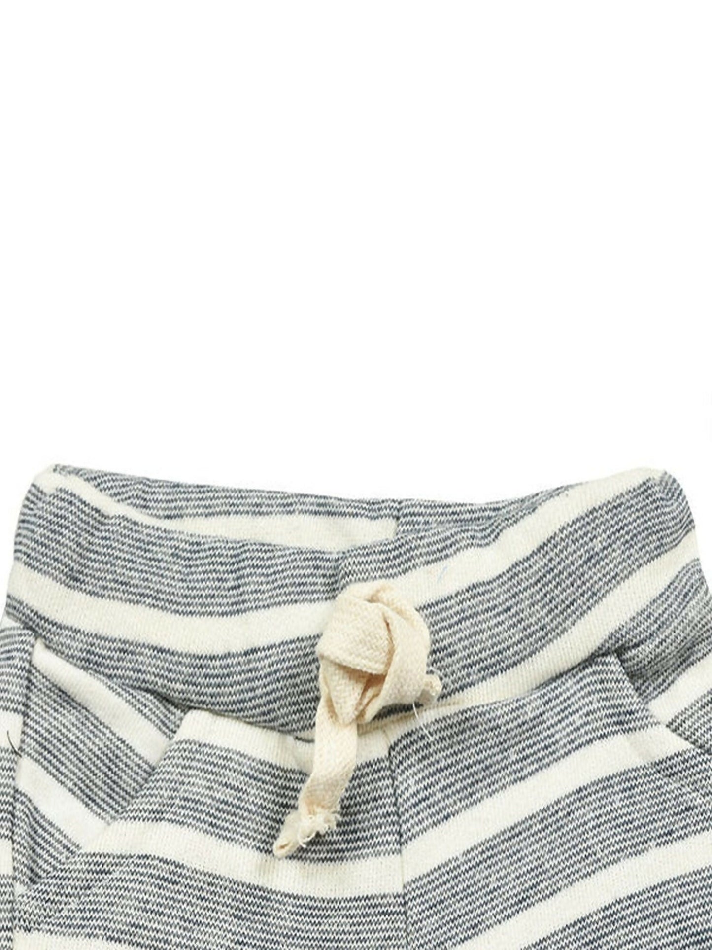 Funky's Slub-knit Stripes Comfy Shorts-11376