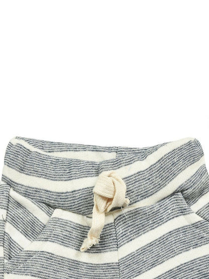 Funky's Slub-knit Stripes Comfy Shorts-11376