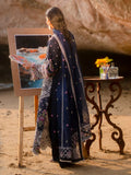 Mahnur Sirene Luxury Lawn Embroidered Unstitched 3-Piece Suit-Derya