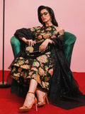 Hussain Rehar Basic Not Basic IV Raw Silk Embellished Stitched 3-Piece Suit-Midnight
