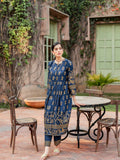 Panache Apparel Floral Fusion Cotton Lawn Printed Stitched Suit-Ice