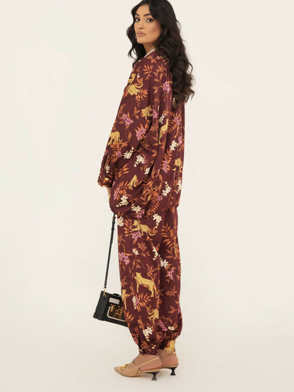 Shiza Hassan SH West Rod Silk Printed Co-Ord Set-Maise