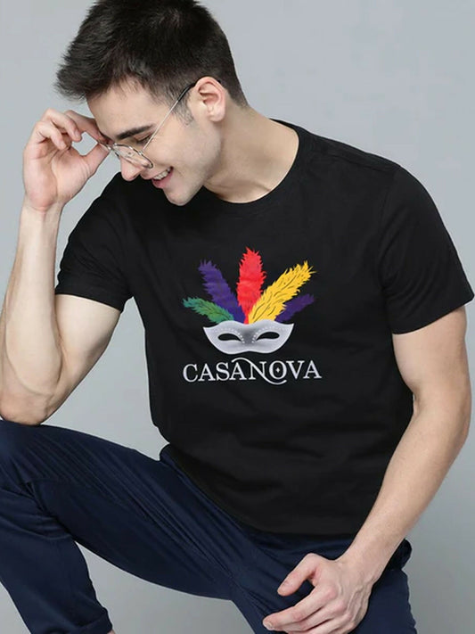 Black Red ,Green,Yellow ,Grey, Maroon Jupiter Printed Casanova Tee-Shirt-12739