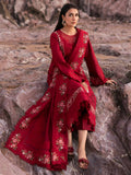 Mahnur Sirene Luxury Lawn Embroidered Unstitched 3-Piece Suit-Scarlet