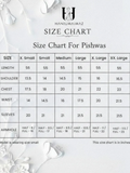 Blue-Hani & Umaima Chiffon Embroidered Pishwas-Dania