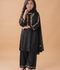 Lumira Cotton Embroidered Stitched 3-Piece Suit-Zoe Black