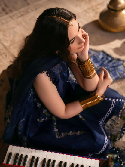 Parishay Mastani V2 Lawn Embroidered Unstitched 3-Piece Suit-MI - 05