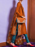 Hussain Rehar Basic Not Basic IV Raw Silk Embellished Stitched 3-Piece Suit-Gilt