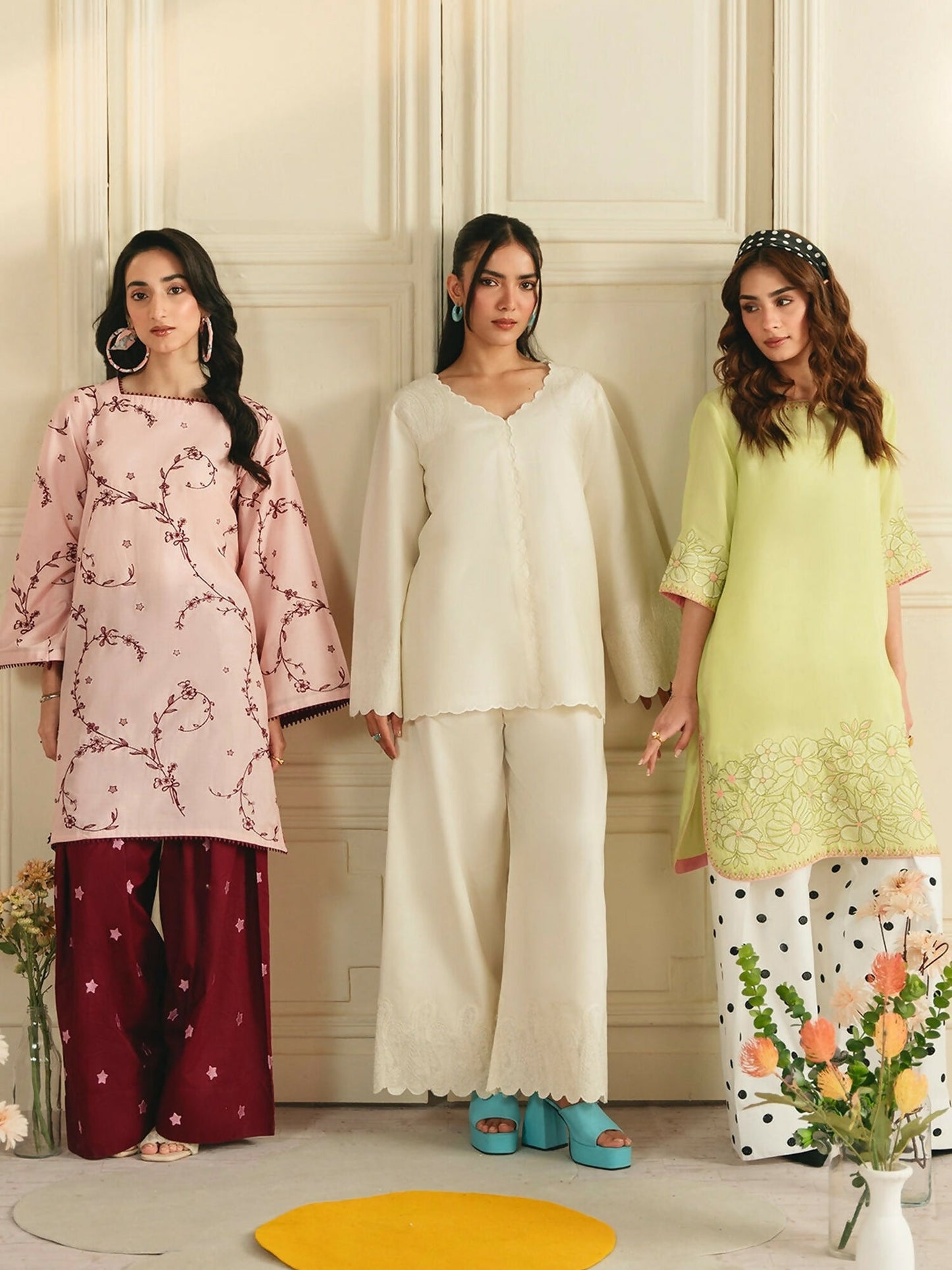 Mannat Clothing Boho Summer'26 Cotton Embroidered Stitched Suit-Crescent