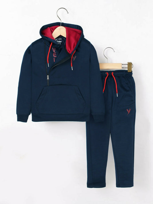 Blue Velvour Winter Tracksuit-#VWT30-B
