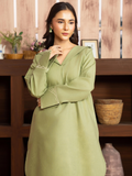 Panache Apparel Winter Core Khaddar Embroidered Stitched Suit-Cedar
