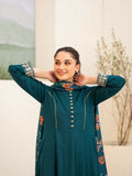 Panache Apparel Khaddar Embroidered Stitched Suit-Zinc