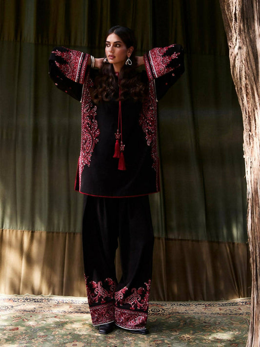 Jugnu By Hussain Rehar AW'25 Edit I Karandi Embroidered Stitched 2-Piece Suit-Banhi