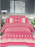 Salonika Printed 3 Piece King Bedsheet Set-143