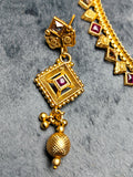 H&A Jewellery Indian Rajwari Ruby Stone Set